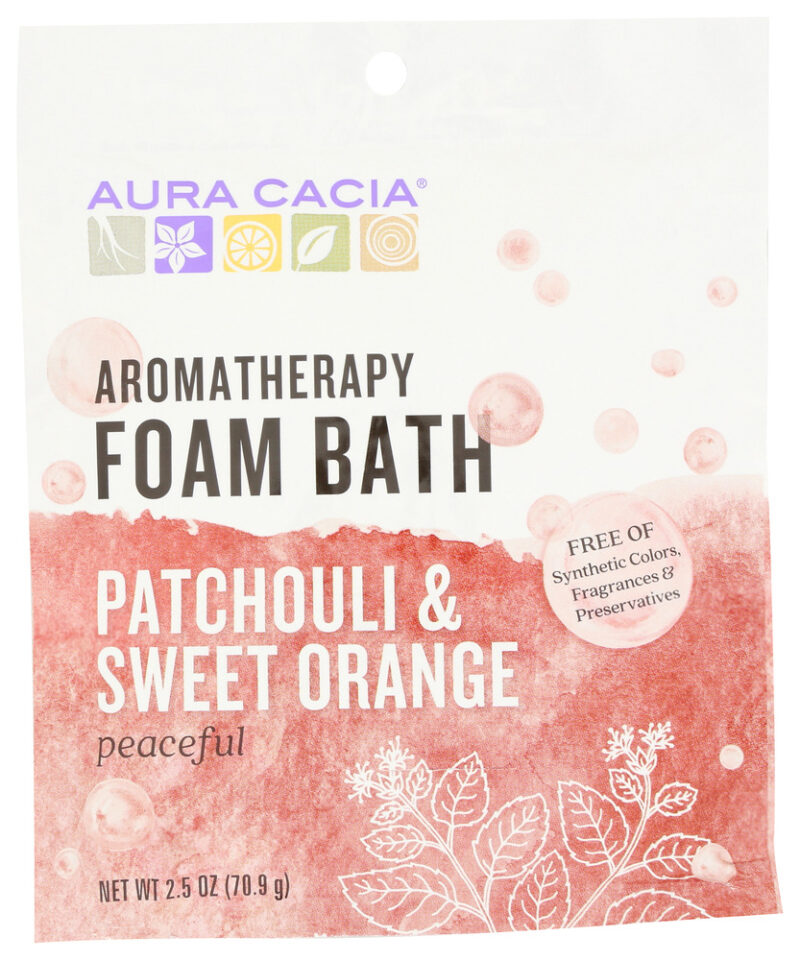 AURA CACIA: Peaceful Patchouli and Sweet Orange Foam Bath