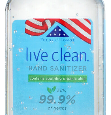 LIVE CLEAN: Organic Aloe Hand Sanitizer