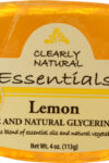 CLEARLY NATURAL: Lemon Pure And Natural Glycerine Soap
