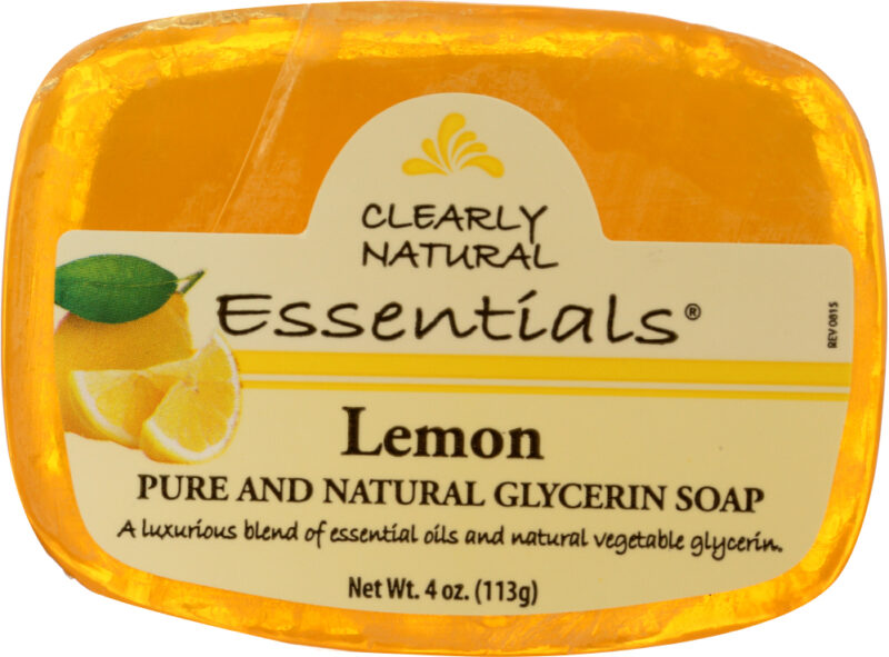 CLEARLY NATURAL: Lemon Pure And Natural Glycerine Soap