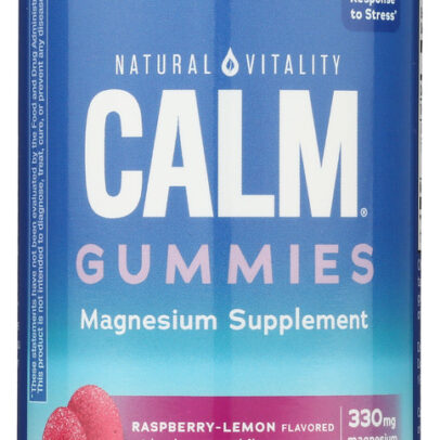 NATURAL VITALITY: Calm Gummy Raspbry Lmn