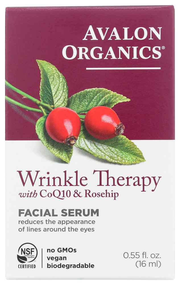 AVALON ORGANICS: Wrinkle Therapy with CoQ10 & Rosehip Facial Serum
