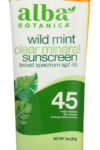 ALBA BOTANICA: Sunscreen Spf45 Mineral Wild Mint Lotion