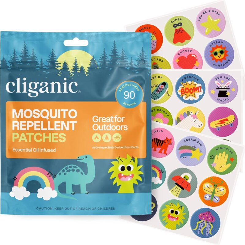 CLIGANIC: Mosquito Repellent Stickers Patches For Kids