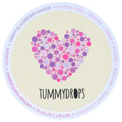 TUMMYDROPS: Organic Sweet Blackberry Ginger