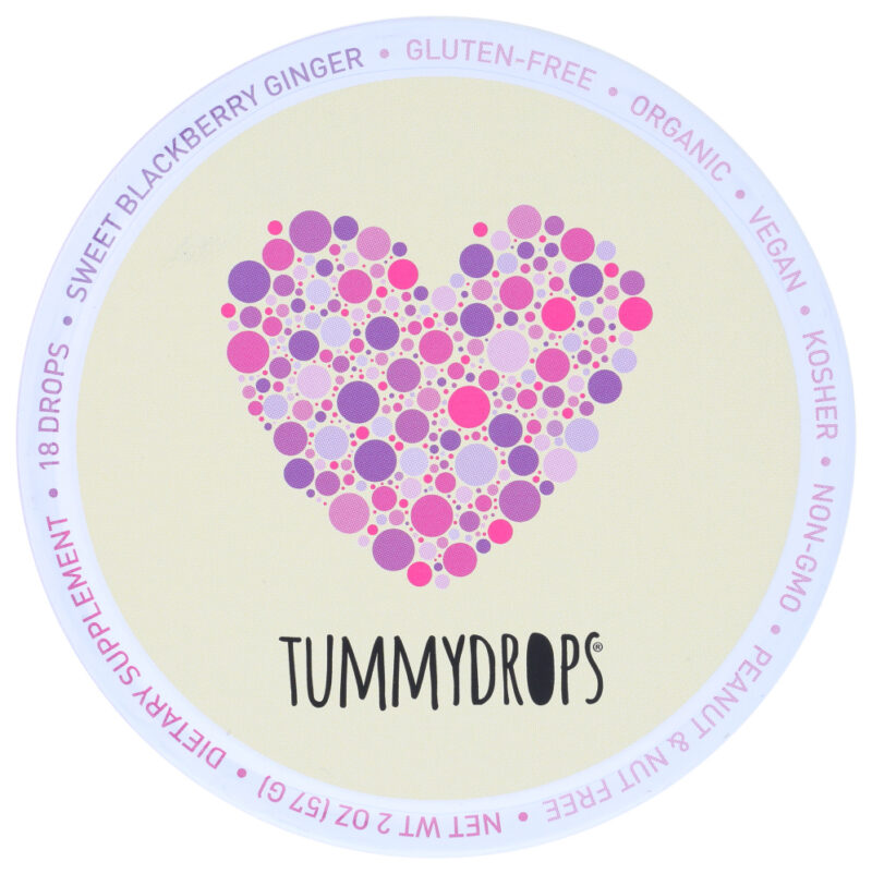 TUMMYDROPS: Organic Sweet Blackberry Ginger