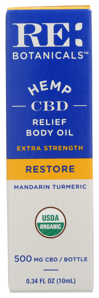 RE BOTANICALS: Mandarin Turmeric Extra Strength Relief Body Oil