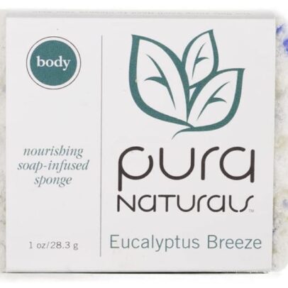 PURA: Body Sponge Eucalyptus Breeze Soap