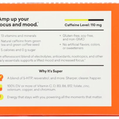 EBOOST: Super Powder Mind Plus Body Energizer Orange Flavor