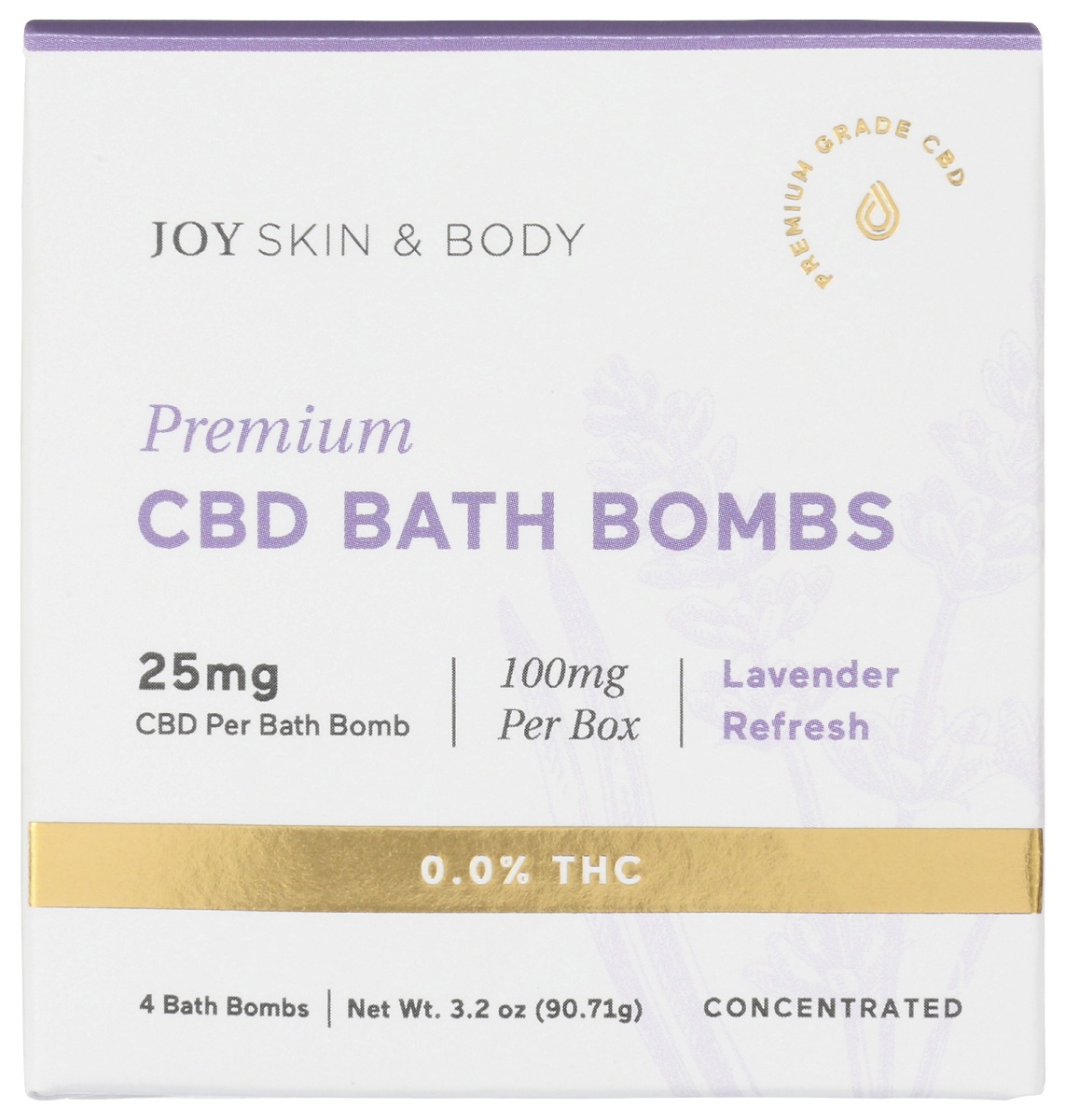 JOY ORGANICS: Lavender CBD Bath Bombs
