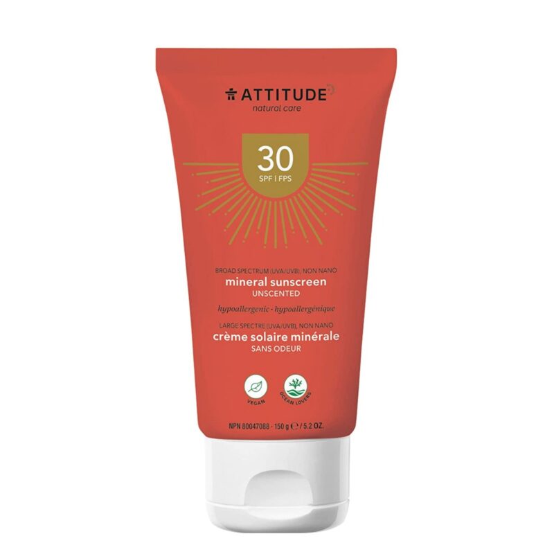 ATTITUDE: Mineral Sunscreen SPF30
