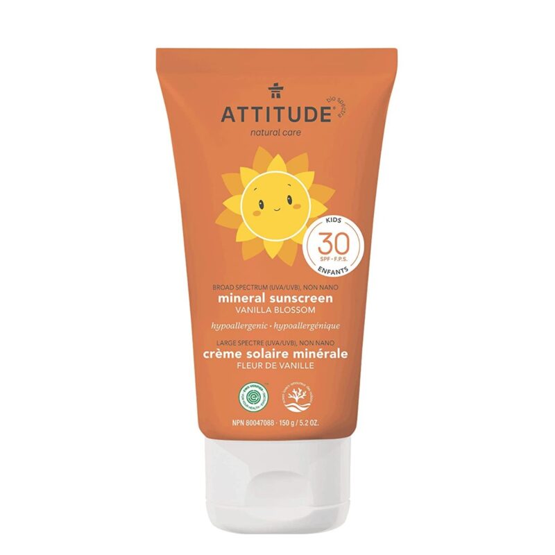 ATTITUDE: Vanilla Blossom Baby & Kids Mineral Sunscreen SPF30