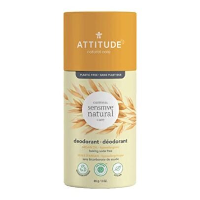 ATTITUDE: Natural Argan Oil Baking Soda Free Deodorant Stick For Sensitive Skin