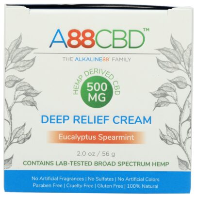 A88CBD: Eucalyptus Spearmint CBD Deep Relief Cream
